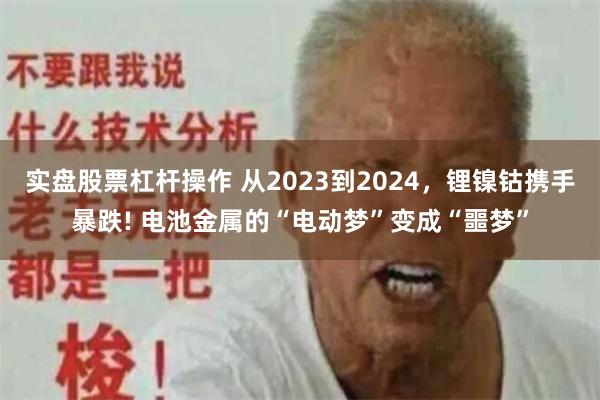 实盘股票杠杆操作 从2023到2024，锂镍钴携手暴跌! 电