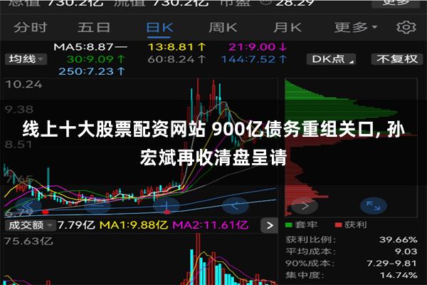 线上十大股票配资网站 900亿债务重组关口, 孙宏斌再收清盘